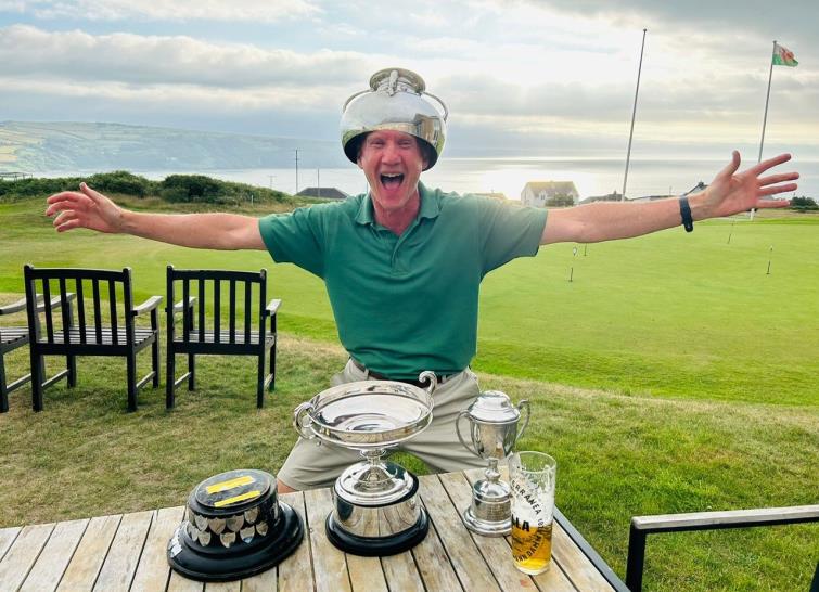 Alan shows Sheer delight at a very big  triple success